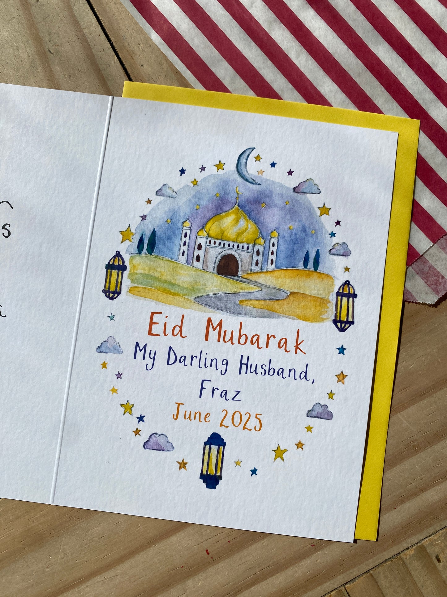 Eid Mubarak Personalised Card