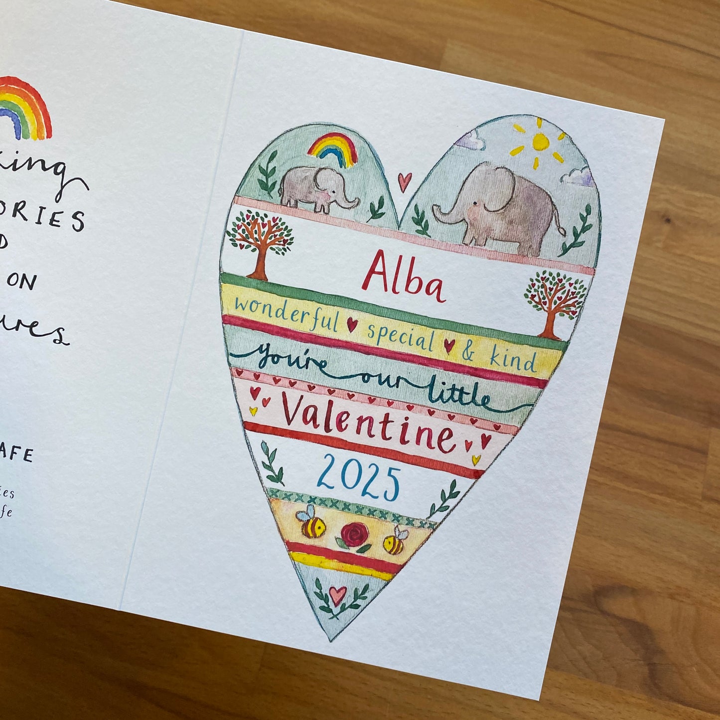 Personalised You're Our Little Valentine Card Baby's First Valentine's Day