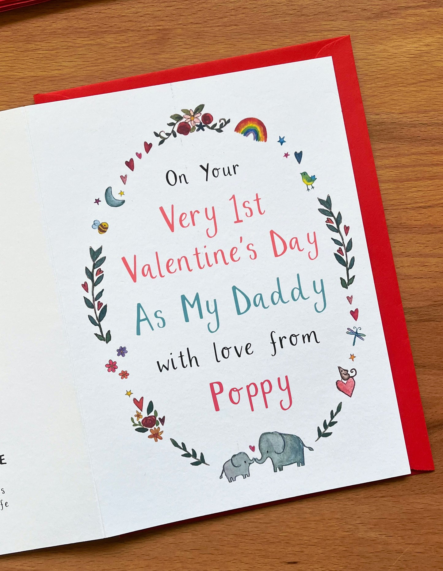 Personalised Very 1st Valentine's Day Daddy Card