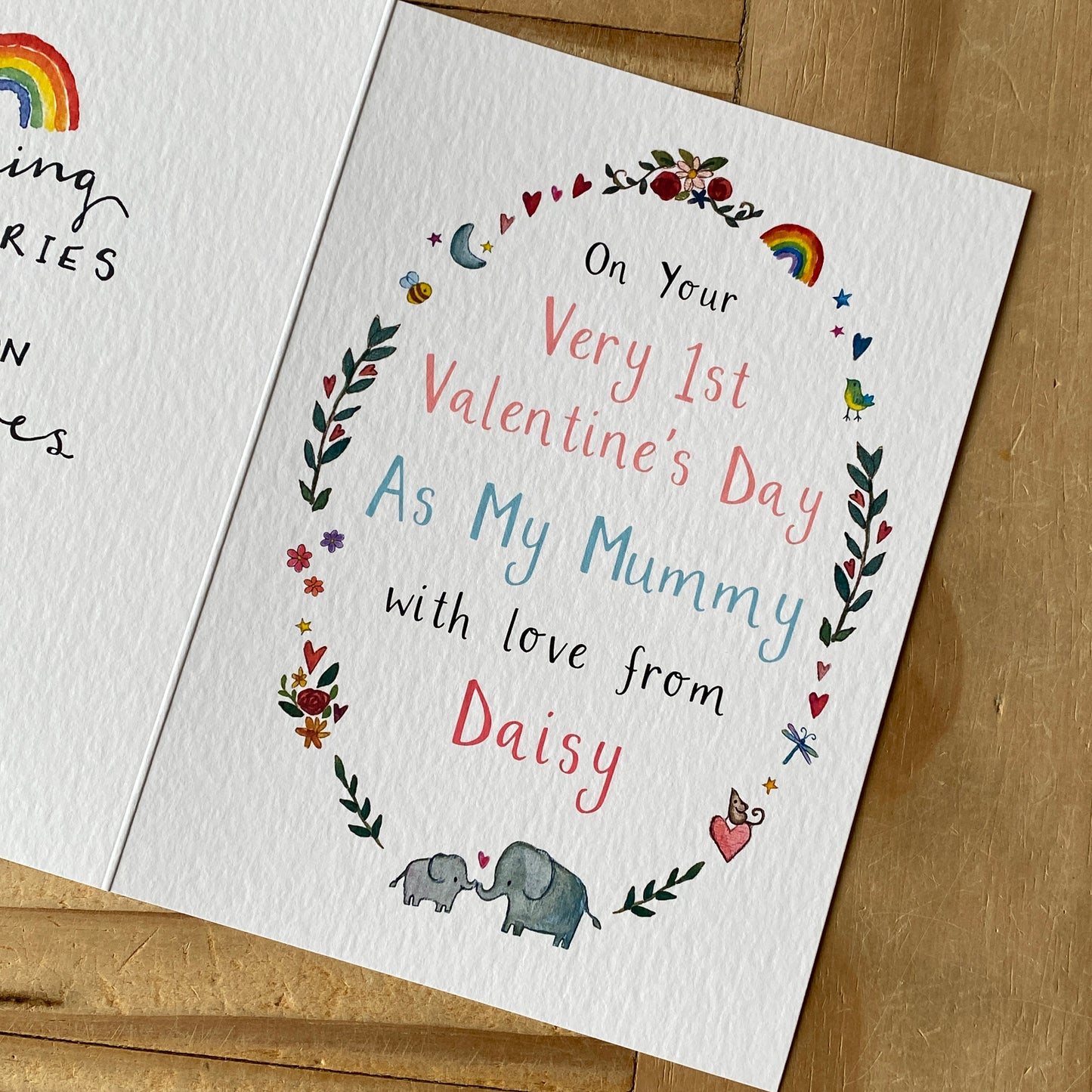 Personalised Very 1st Valentine's Day Mummy Card