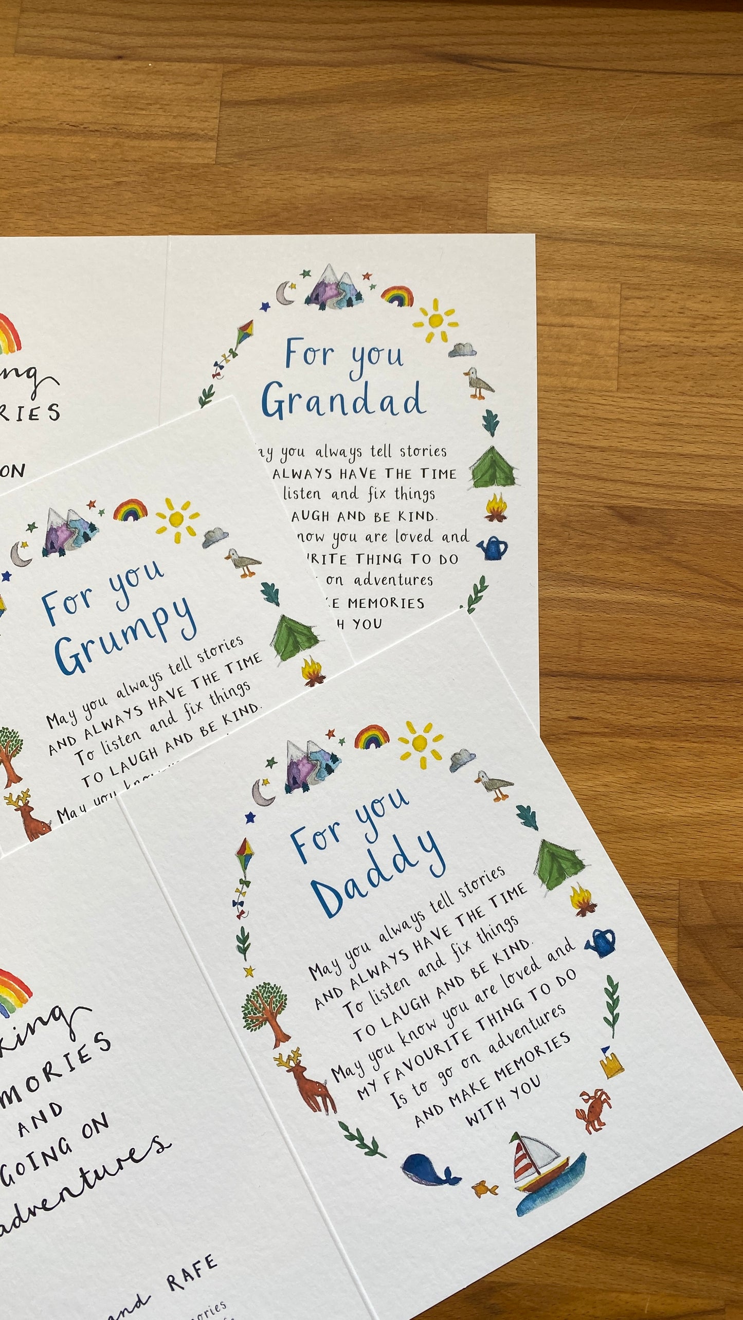 Personalised Wish for Dad Grandad Father's Day Card