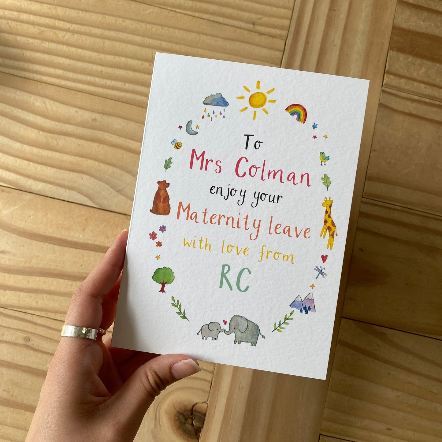 Personalised Happy Maternity Leave Card