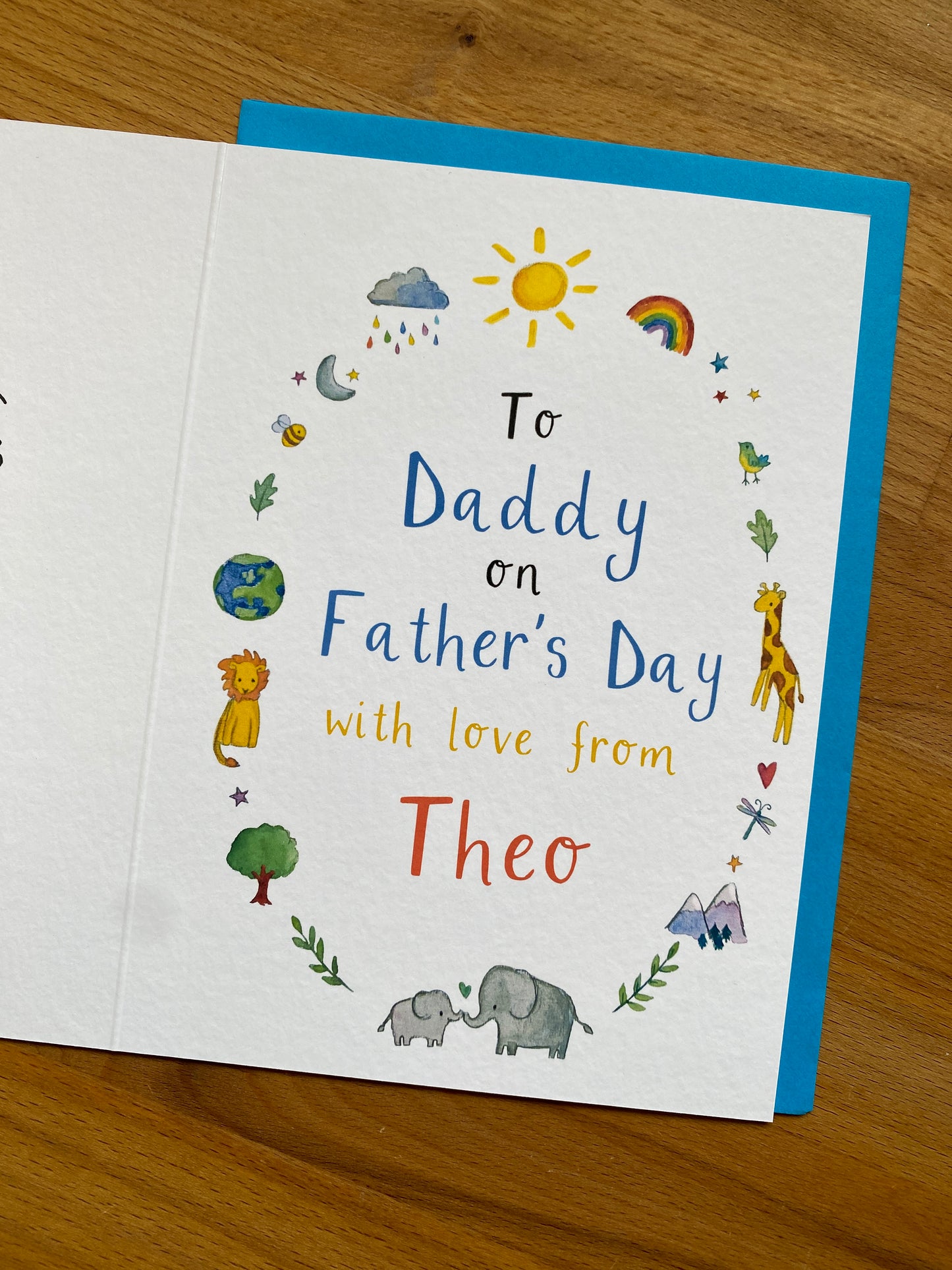 Personalised To Dad Daddy on Fathers Day Card