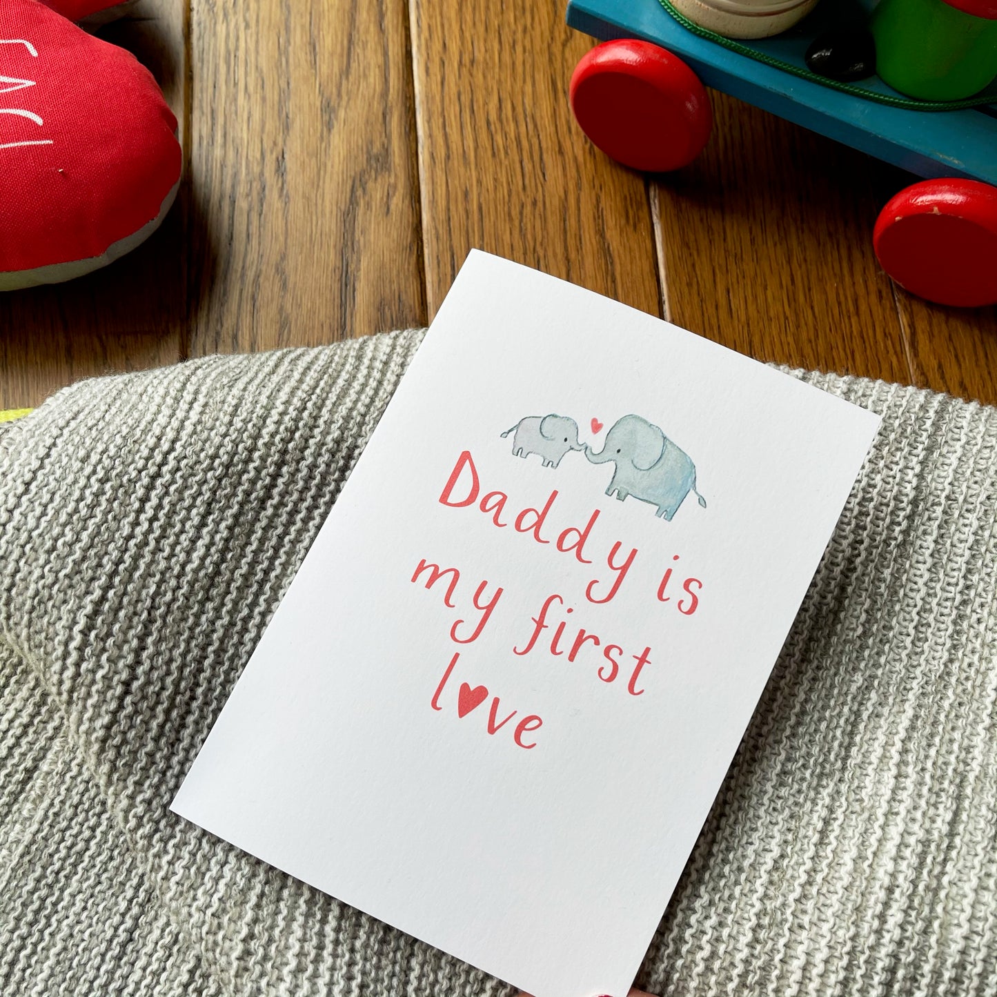 Personalised Daddy Is My First Love Valentines Day Card - Ruby and Rafe
