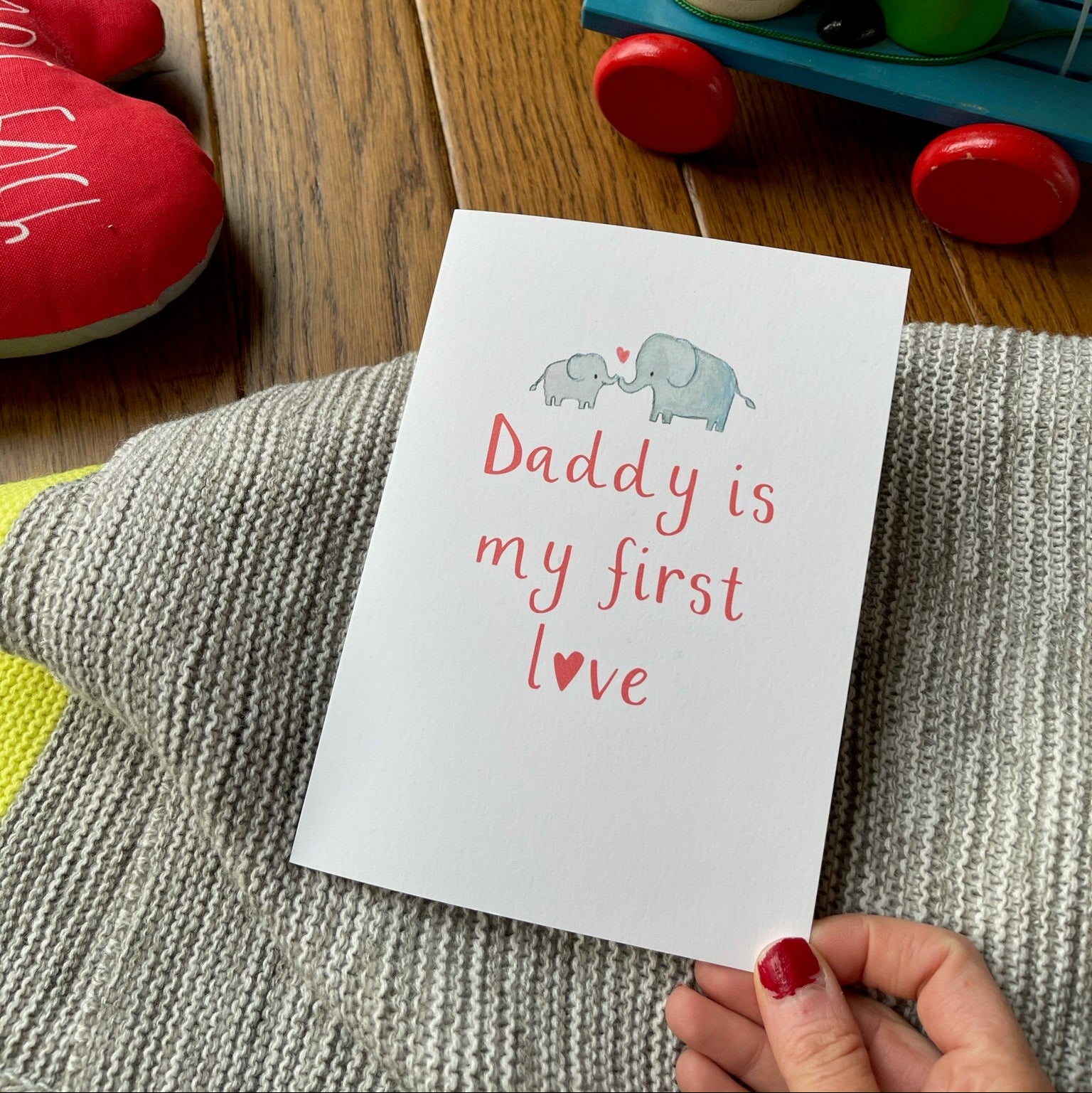 Personalised Daddy Is My First Love Valentines Day Card - Ruby and Rafe