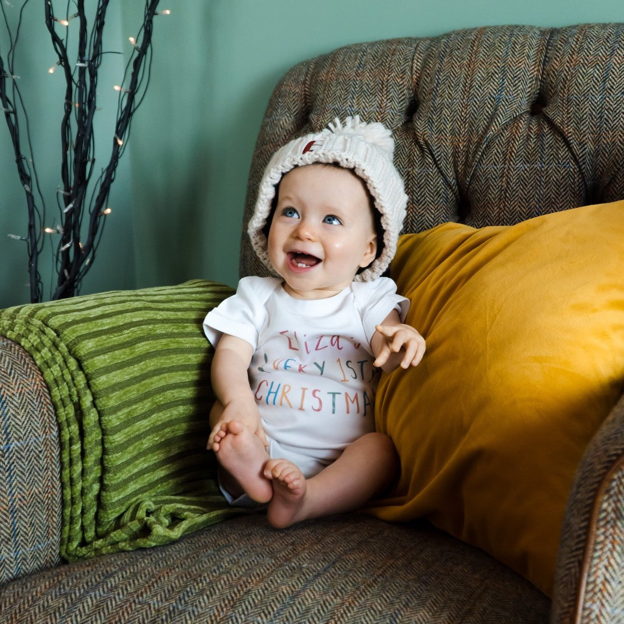 Personalised Embroidered Bobble Hat - Ruby and Rafe