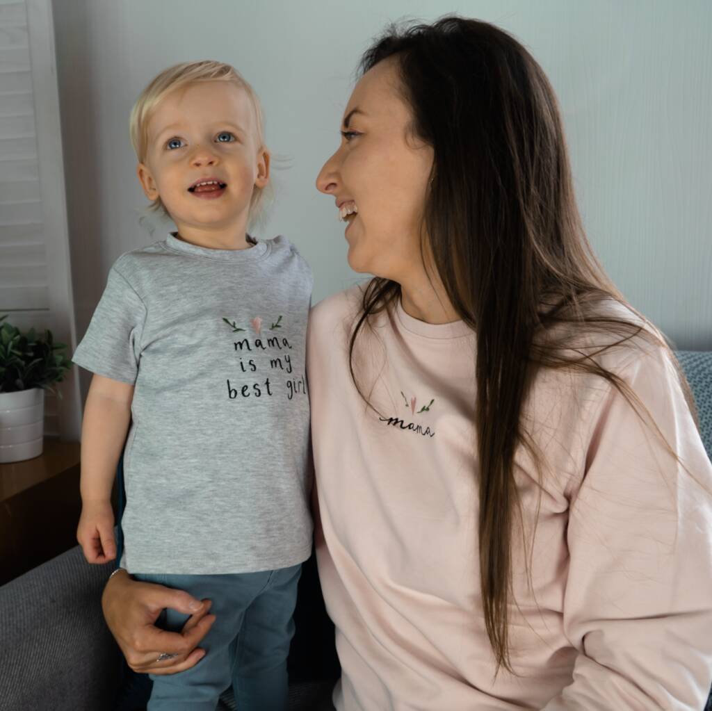 mama embroidered shirt