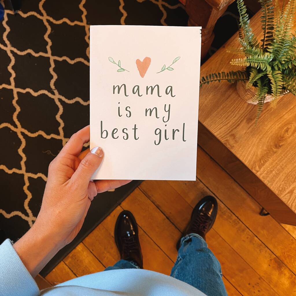 Mama Is My Best Girl Mothers Day Card - Ruby and Rafe