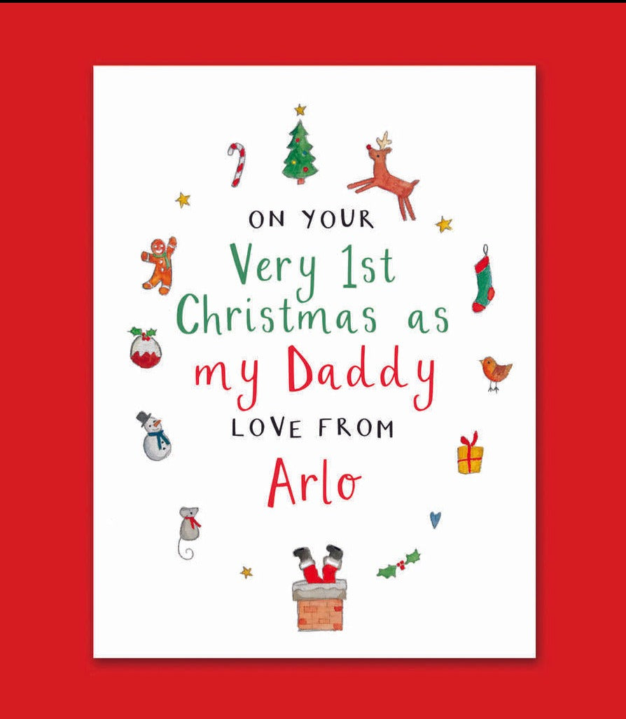 First Christmas As My Daddy Card - Ruby and Rafe