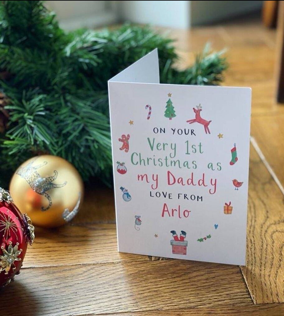 First Christmas As My Daddy Card - Ruby and Rafe