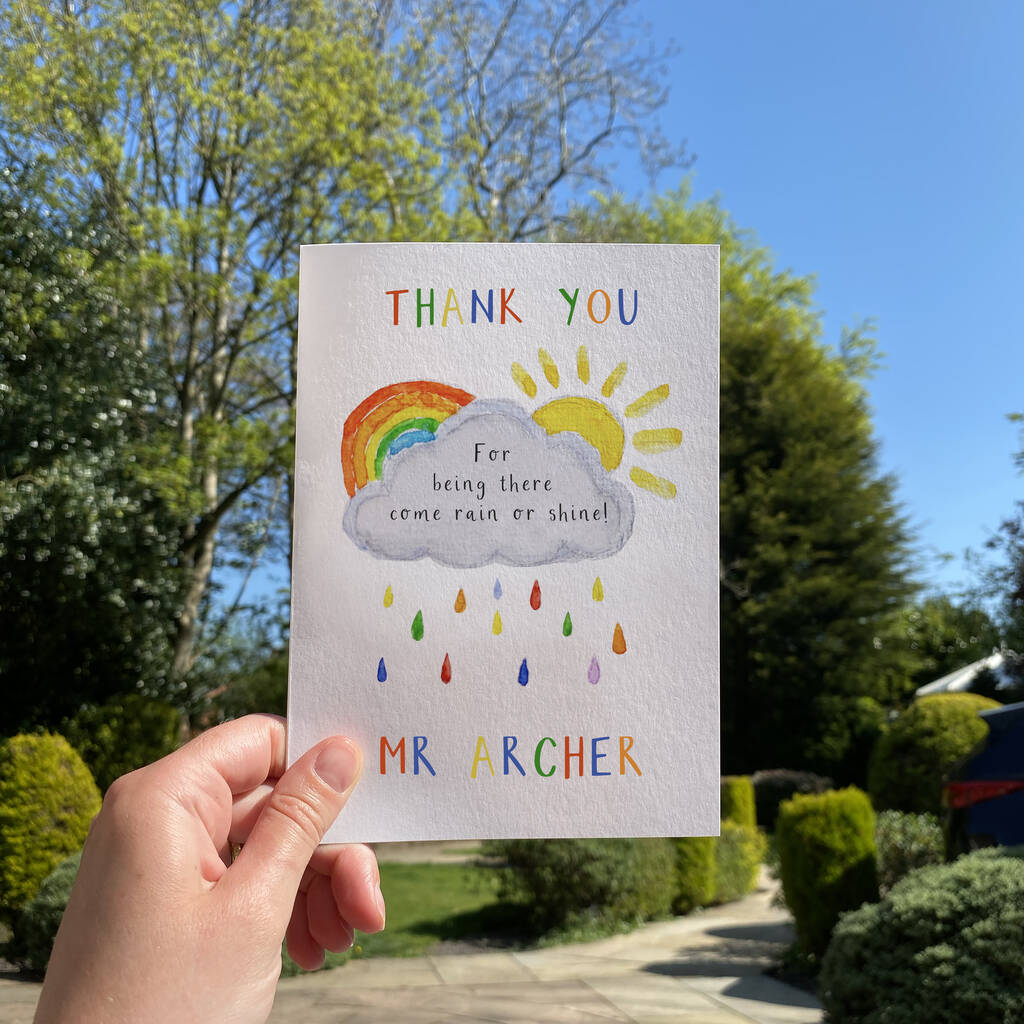 Thank You Teacher For Being There Card - Ruby and Rafe