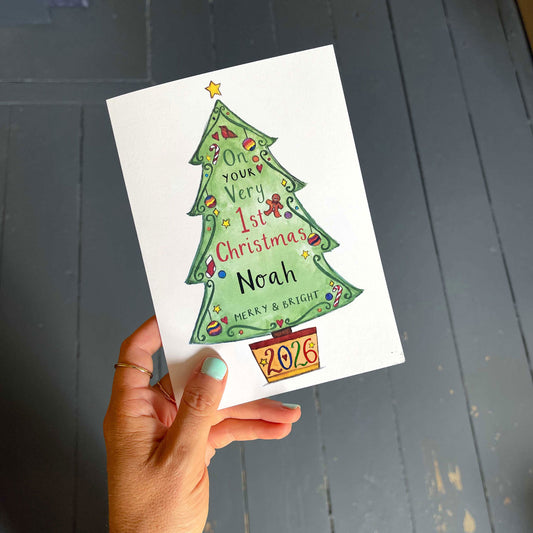 Personalised Very First Christmas Card