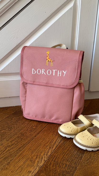 Children's Personalised Name and Animal Snack Bag