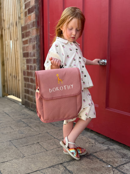 Children's Personalised Name and Animal Snack Bag