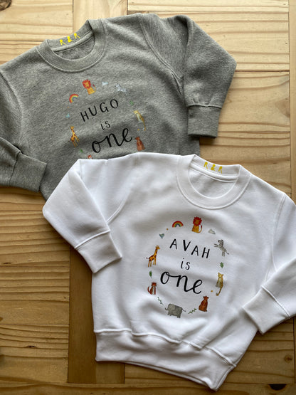 Personalised Name 'Is Age' Sweatshirt