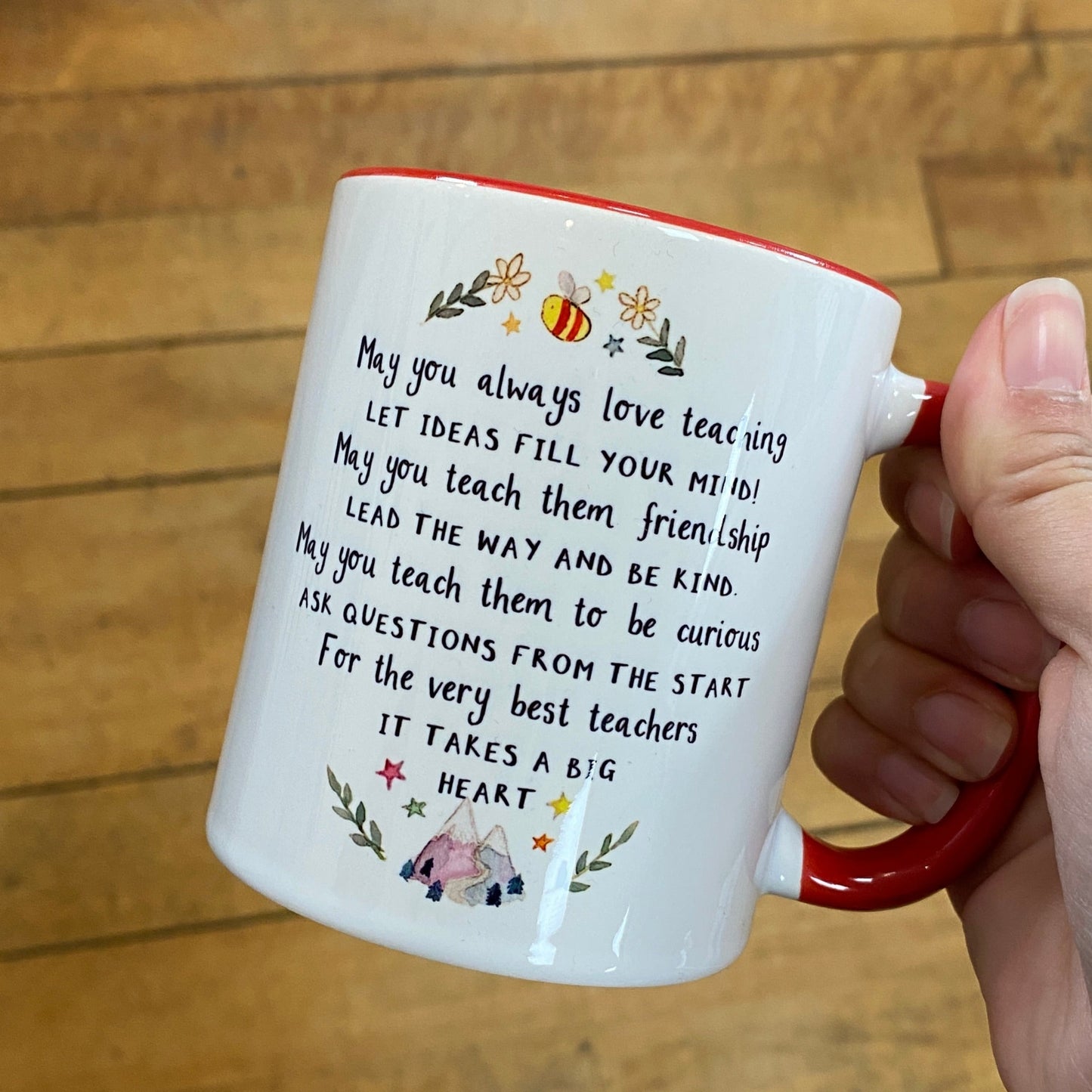 Personalised Teacher Verse Mug Thank You, Leaving School Gift