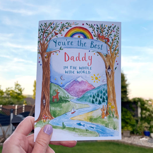 Personalised Best Dad Daddy Fathers Day Card