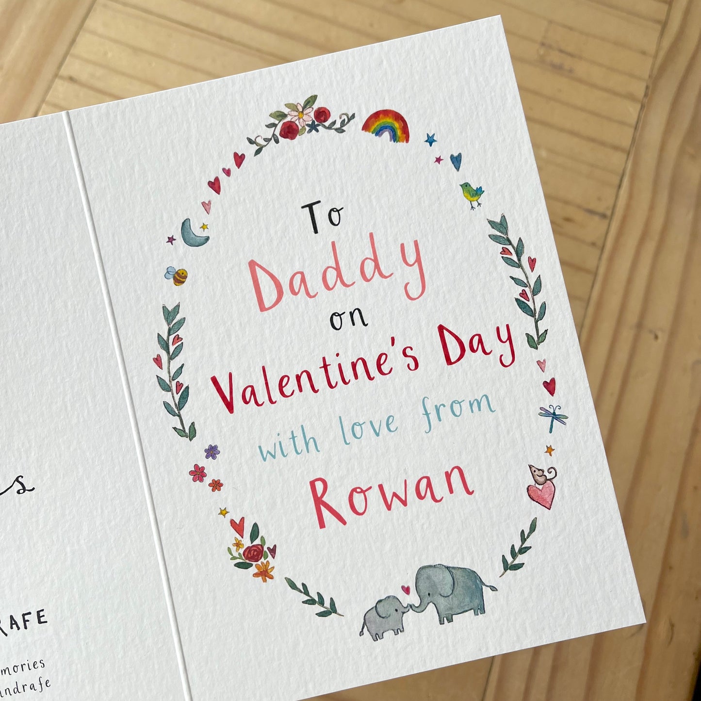 Personalised Valentine's Day Card for Daddy