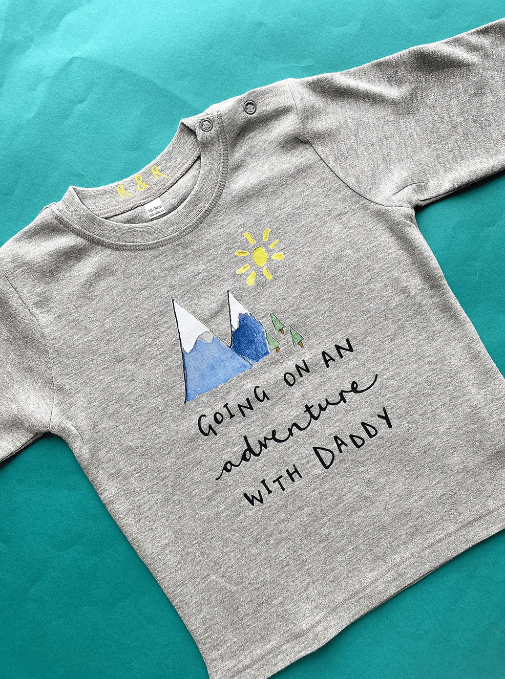 'Going On An Adventure' Long Sleeve Baby Shirt