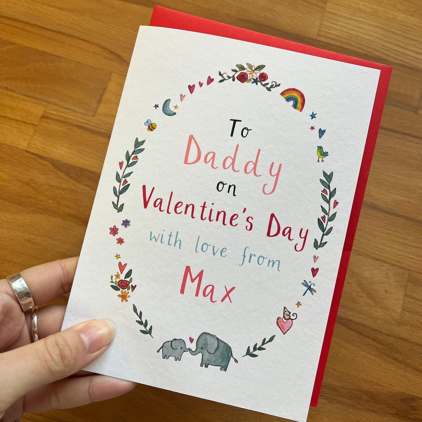 Personalised Valentine's Day Card for Daddy