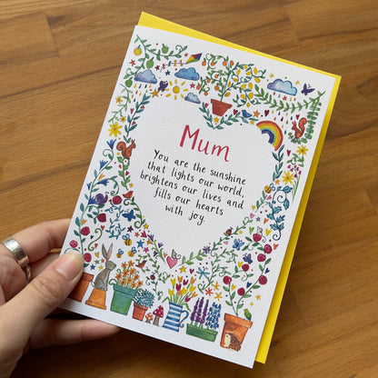 Illustrated Garden Sunshine Mother's Day Card