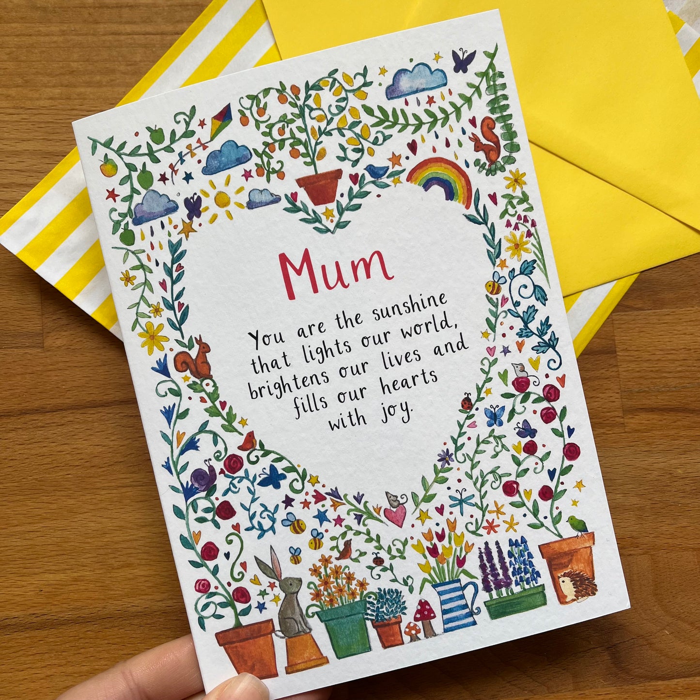 Illustrated Garden Sunshine Mother's Day Card
