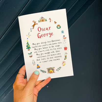 Personalised Wish for a Child Christmas Card