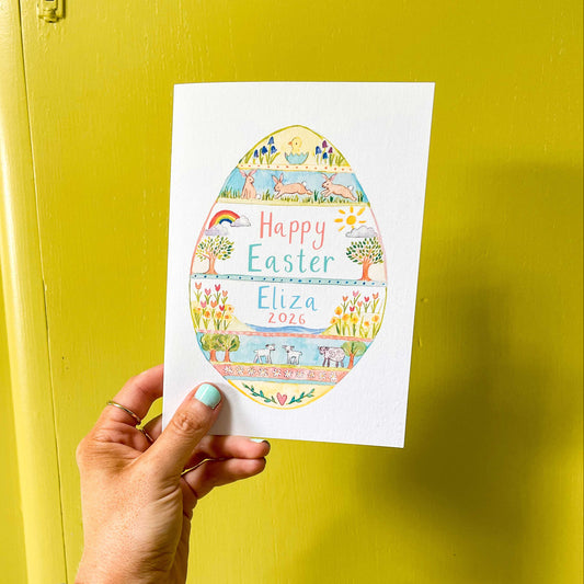 Personalised Happy Easter Card