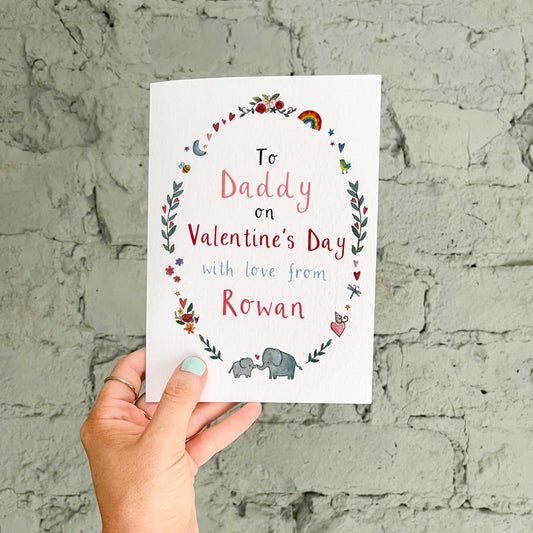 Personalised Valentine's Day Card for Daddy