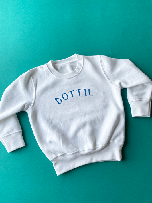 Children's Printed Personalised Name Sweatshirt