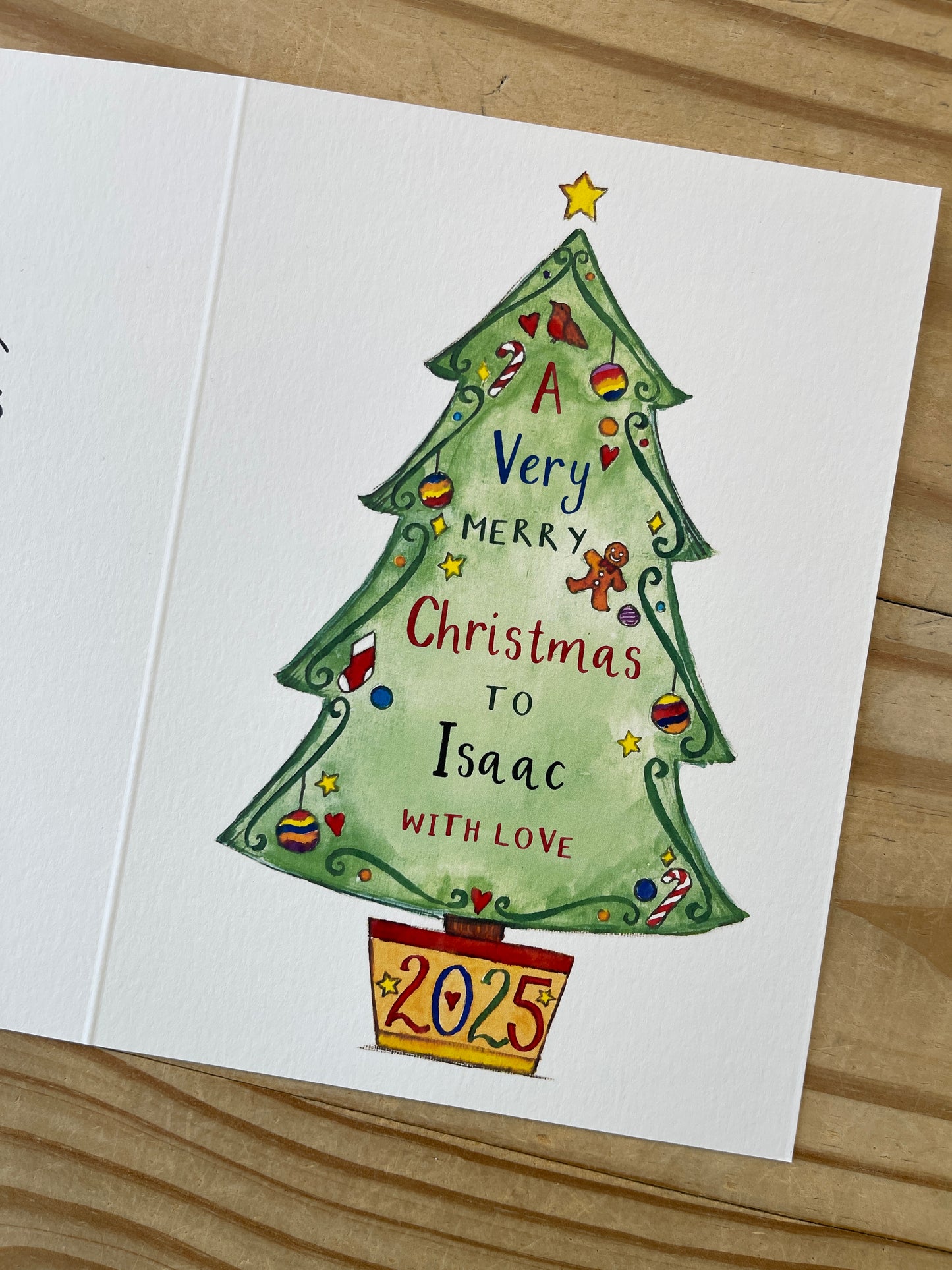 Personalised Very Merry Christmas Card