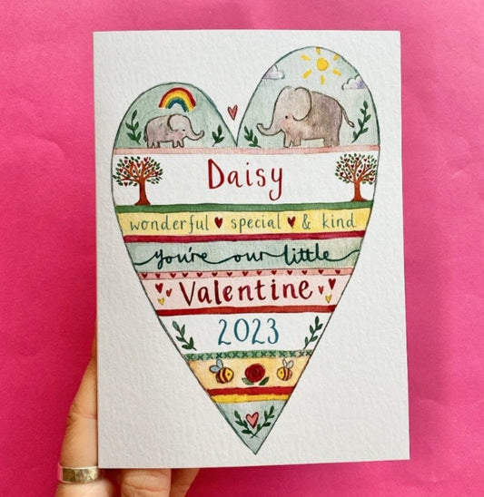 Personalised You're Our Little Valentine Card Baby's First Valentine's Day - Ruby and Rafe
