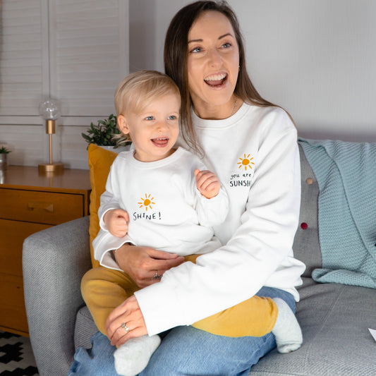 You Are My Sunshine Adult And Child Sweatshirt Set - Ruby and Rafe