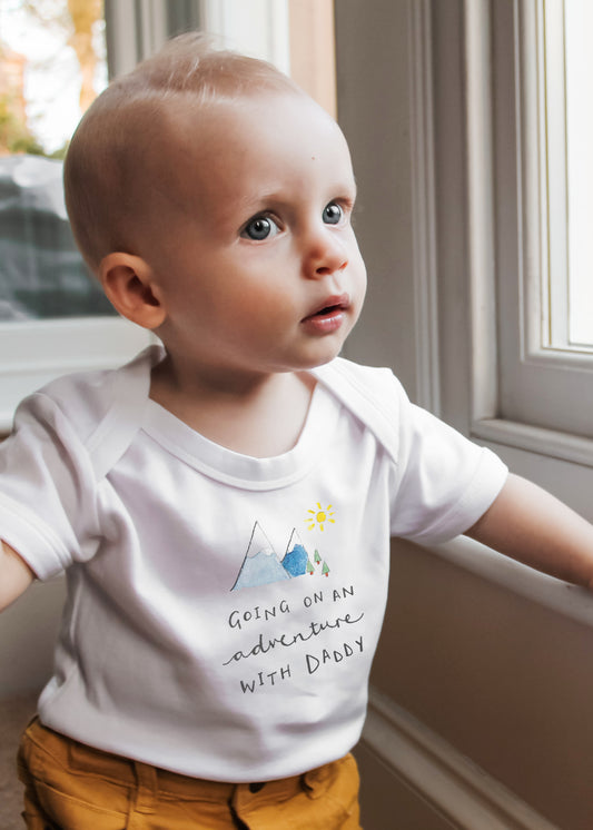Personalised 'Going on an Adventure' Babygrow - Ruby and Rafe