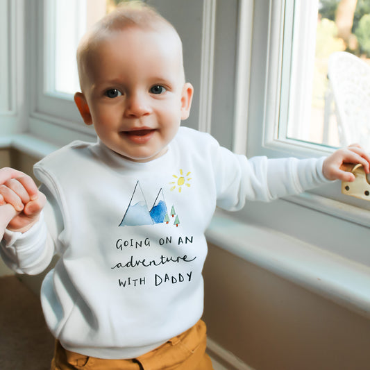 Personalised Children's and Babies Going On An Adventure Sweatshirt - Ruby and Rafe