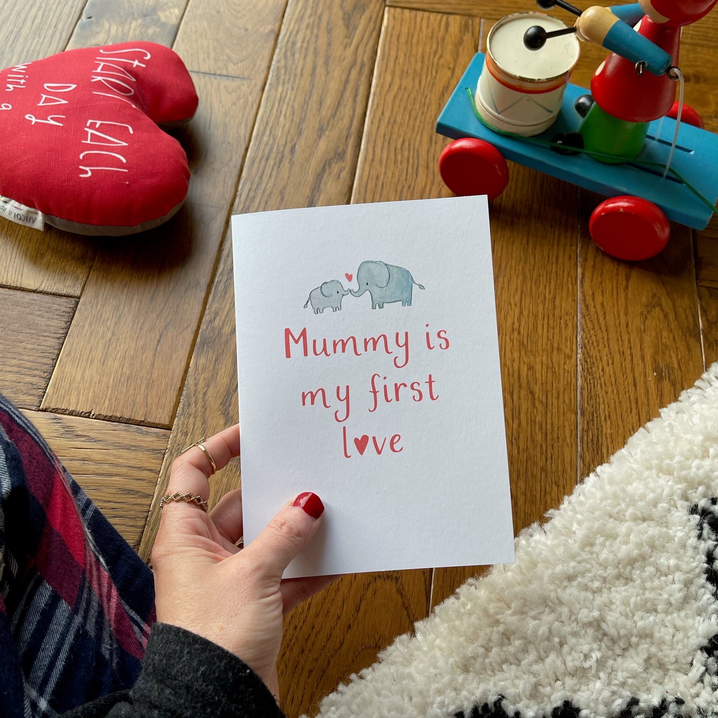 Personalised Mummy Is My First Love Valentines Day Card - Ruby and Rafe