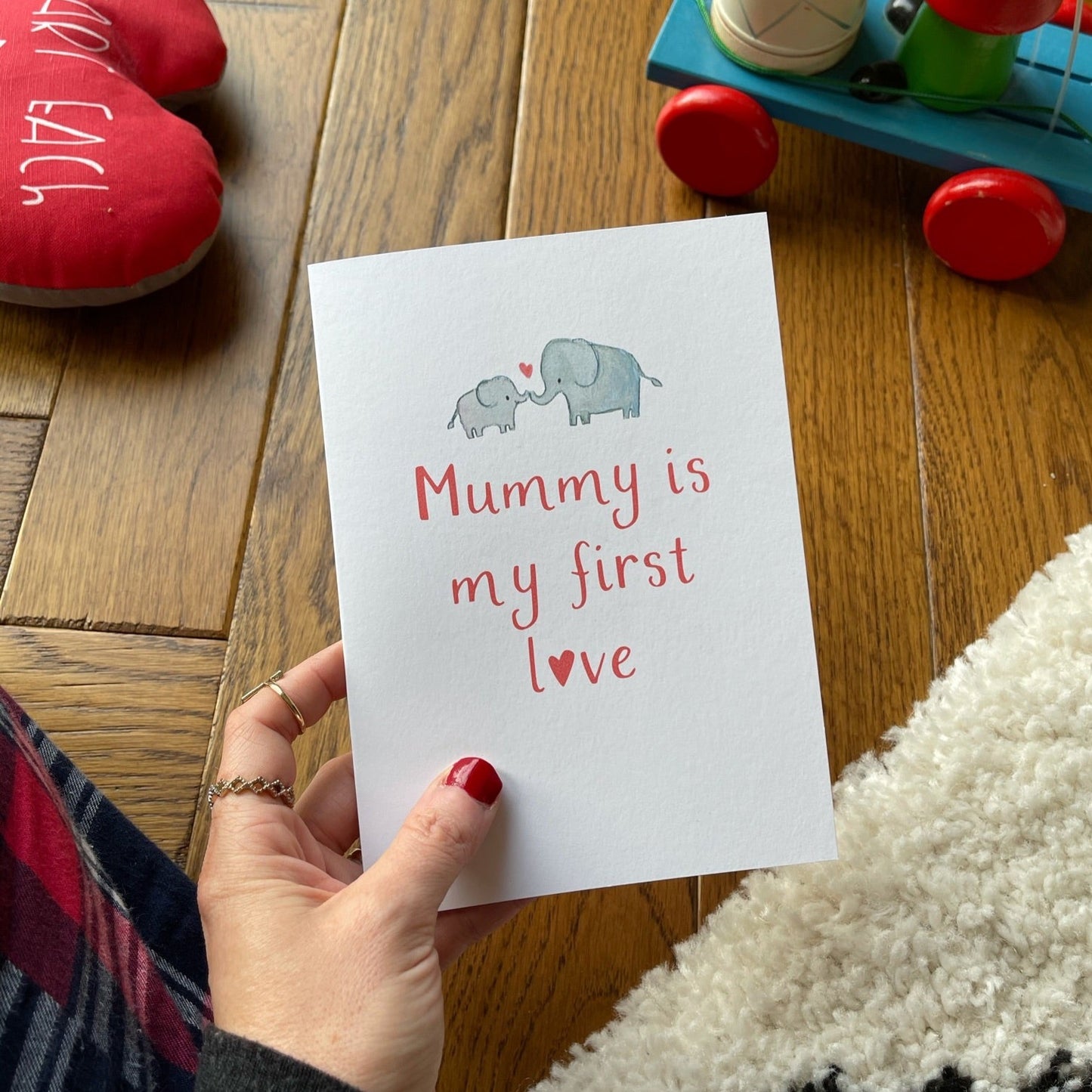 Personalised Mummy Is My First Love Valentines Day Card - Ruby and Rafe