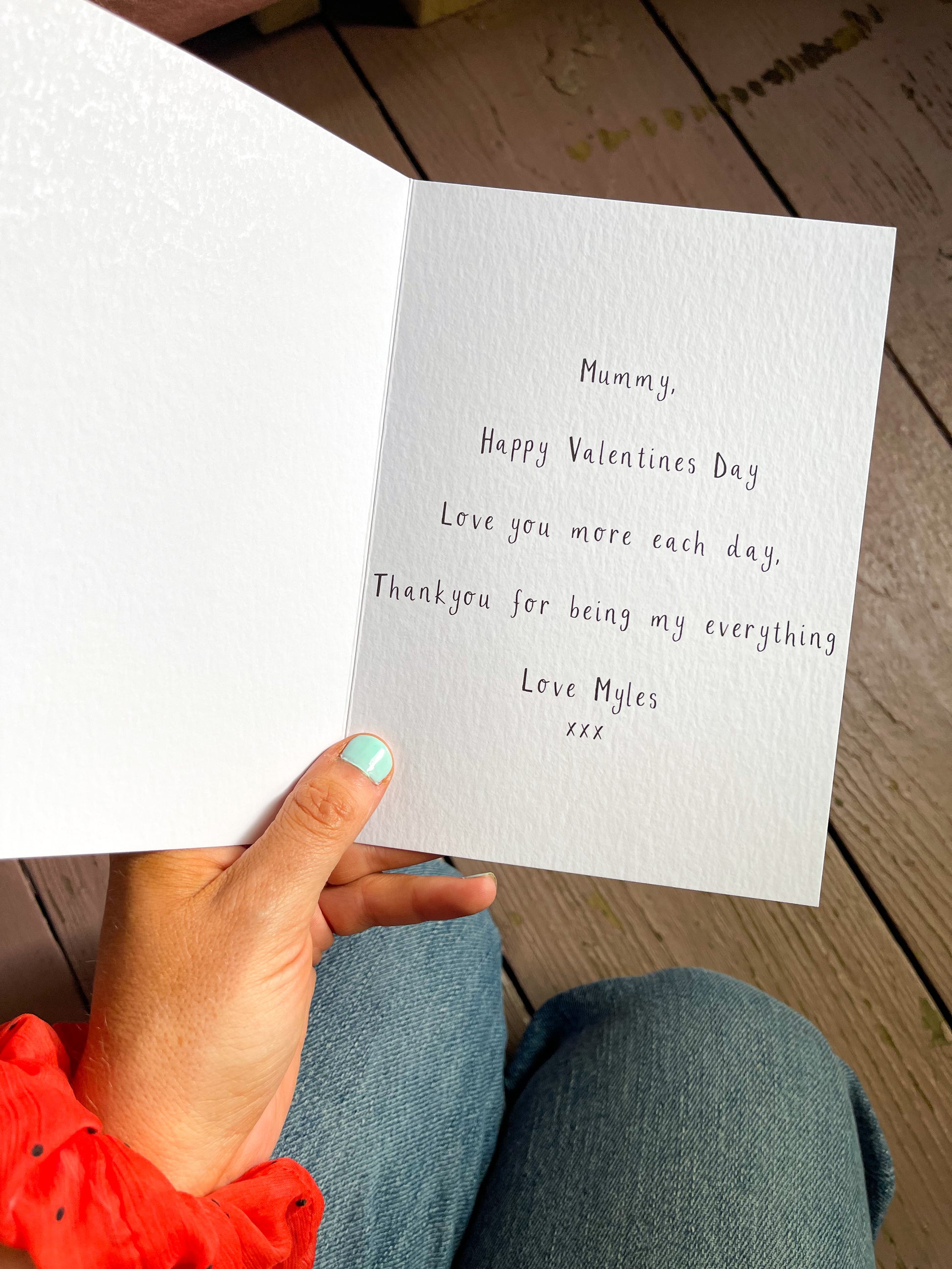 Personalised Mummy Is My First Love Valentines Day Card - Ruby and Rafe