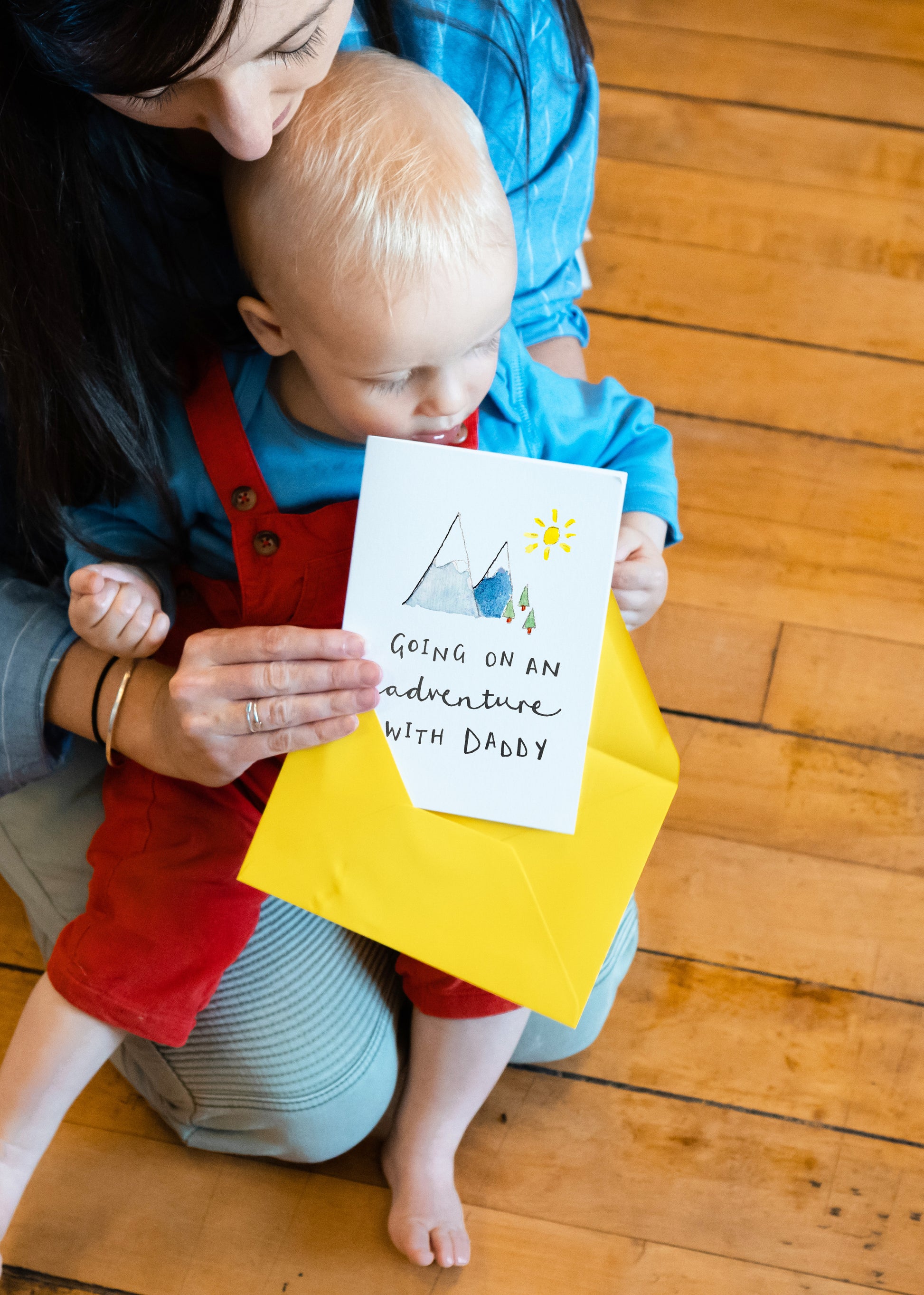 Personalised 'Going On An Adventure with' Card - Ruby and Rafe