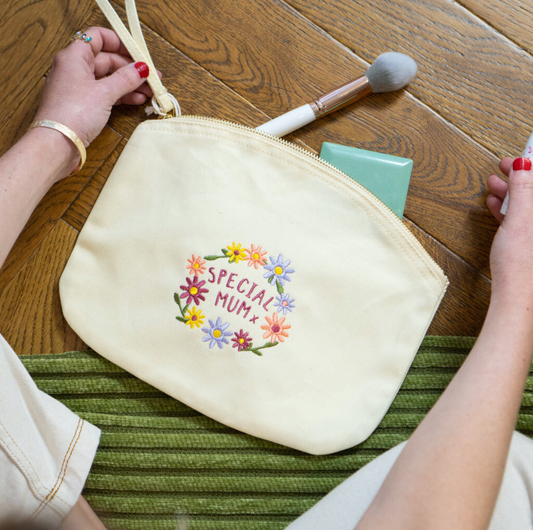 Embroidered Special Mum Make Up Bag - Ruby and Rafe