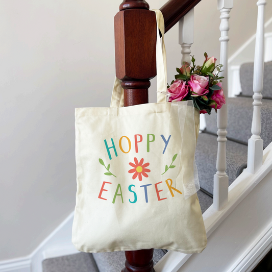 Hoppy Easter Spring Tote Bag - Ruby and Rafe