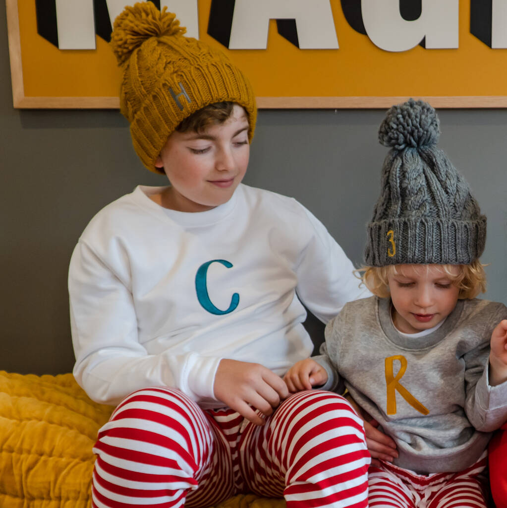 Children's Personalised Initial Sweatshirt - Ruby and Rafe