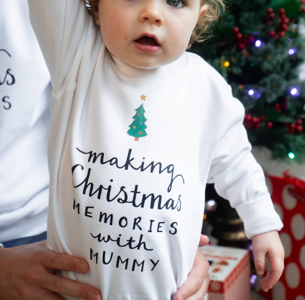 Personalised 'Making Memories' Children's Christmas Jumper - Ruby and Rafe