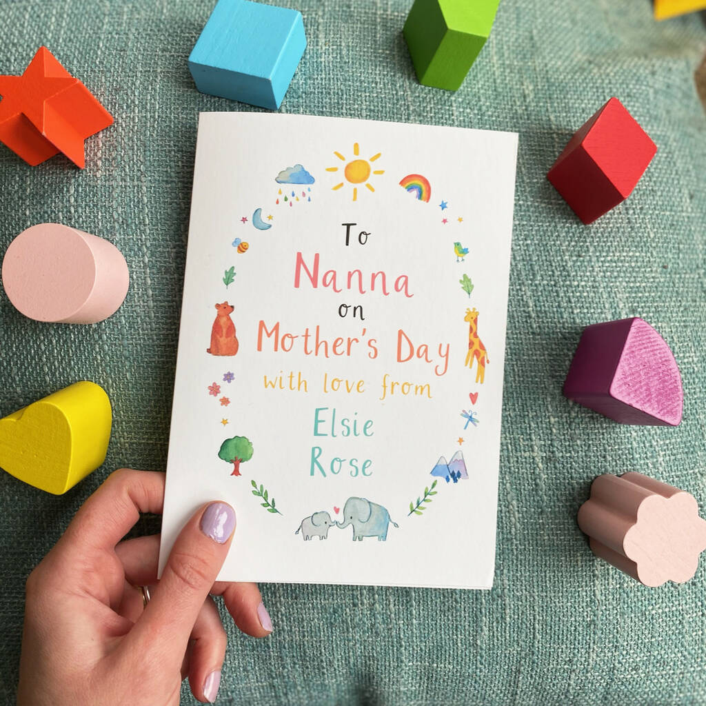 Mother's Day Cards - To A Special Nanna On Mother's Day (Keepsake Card